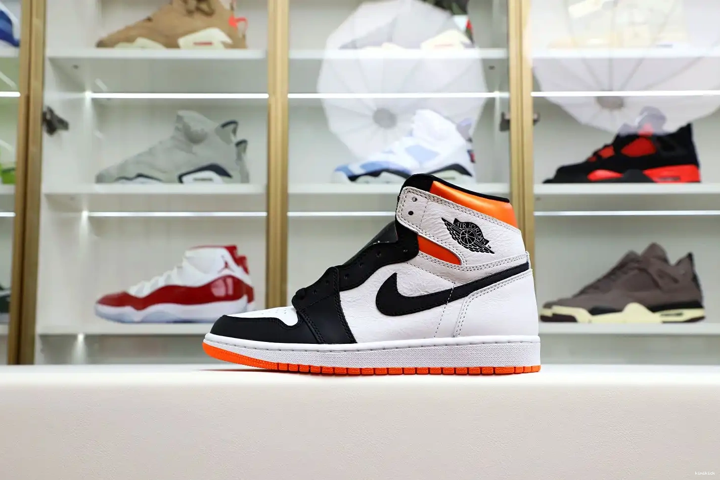 Orange' OG Kimikick 1 Retro Air High Electro Jordan 0604